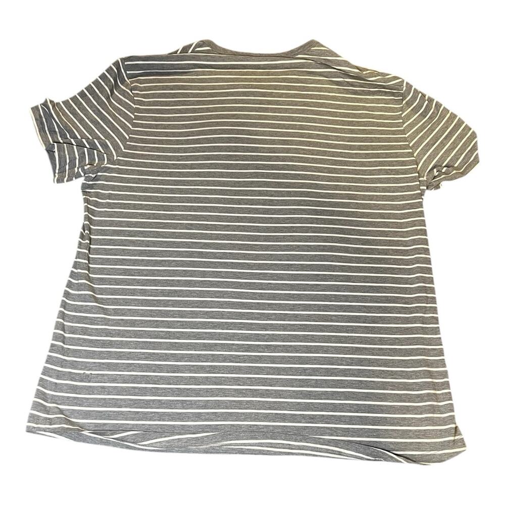 Lululemon Gray Stripe 5 Year Basic Tee Short Slee… - image 2